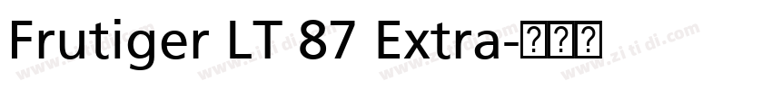 Frutiger LT 87 Extra字体转换